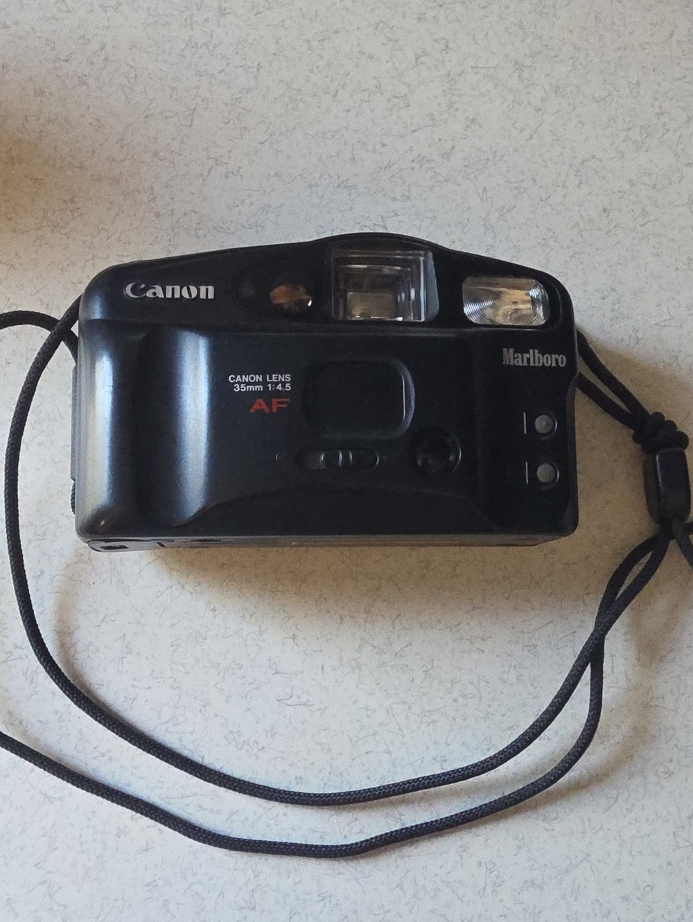 Marlboro Black Canon Owl 35mm Point-and-Shoot Camera